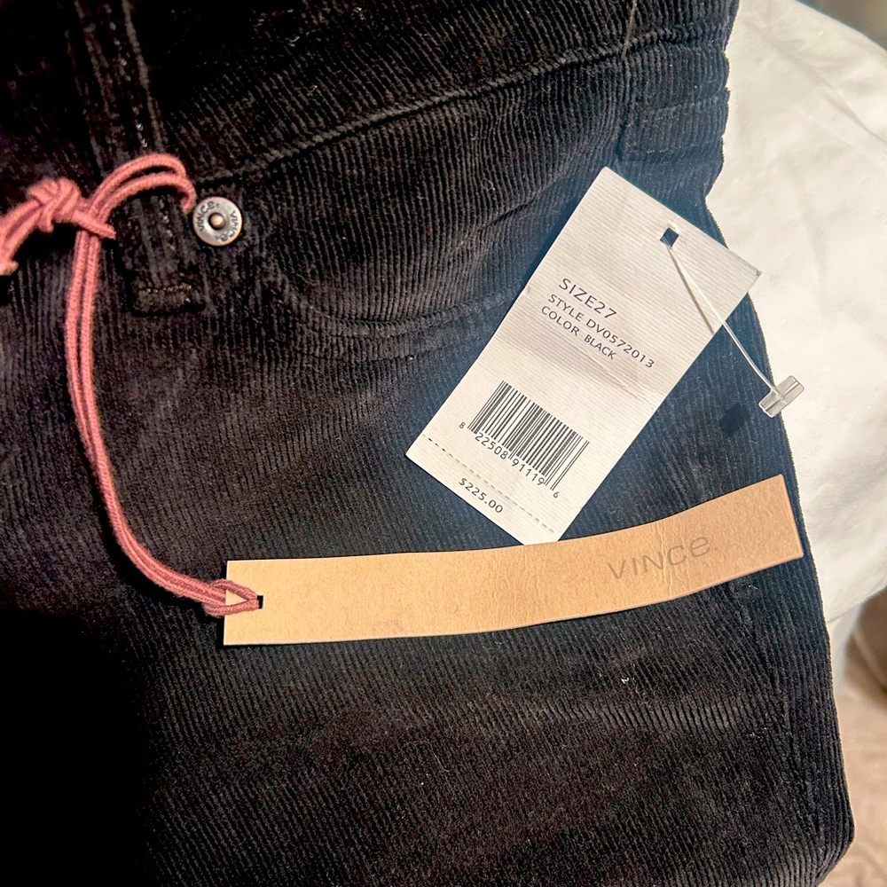 Vince Dark Corduroy Trousers